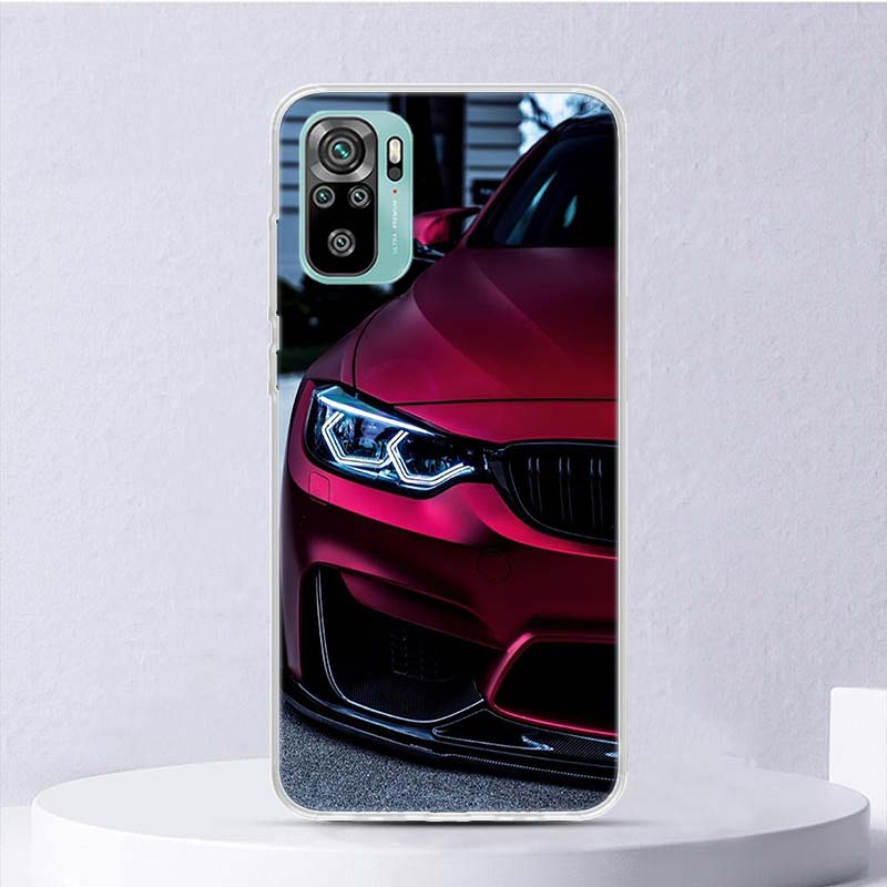 Blue Red Car M3 M4 Soft Case For Xiaomi Redmi 10 10A 10C 9 9A 9C 9T Phone Cover 8 8A 7 7A 6 6A S2 K20 K40 Pro 10X Funda Coque