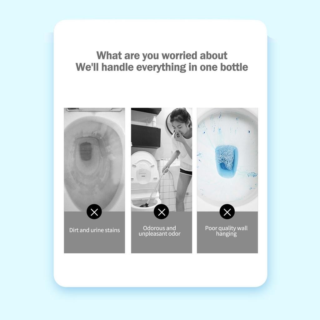 Cute Dinosaur-Shaped Toilet Bowl Cleaner Bottle, Automatic Bathroom Toilet Tank Cleaner With Ocean Scent