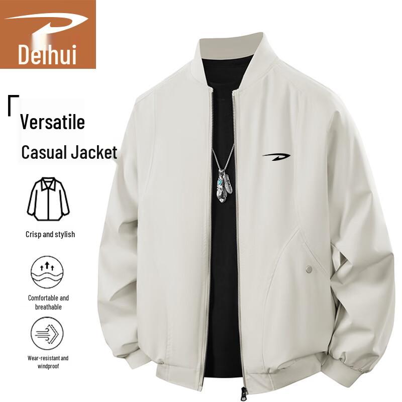 

Men s Hong Kong Style Stand Collar Jacket 3XL