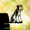 1pc Metal Schnauzer Silhouette Rustic Puppy Dog Cutout for Outdoor Home & Garden Decor, Perfect Housewarming Gift for Dog Lovers