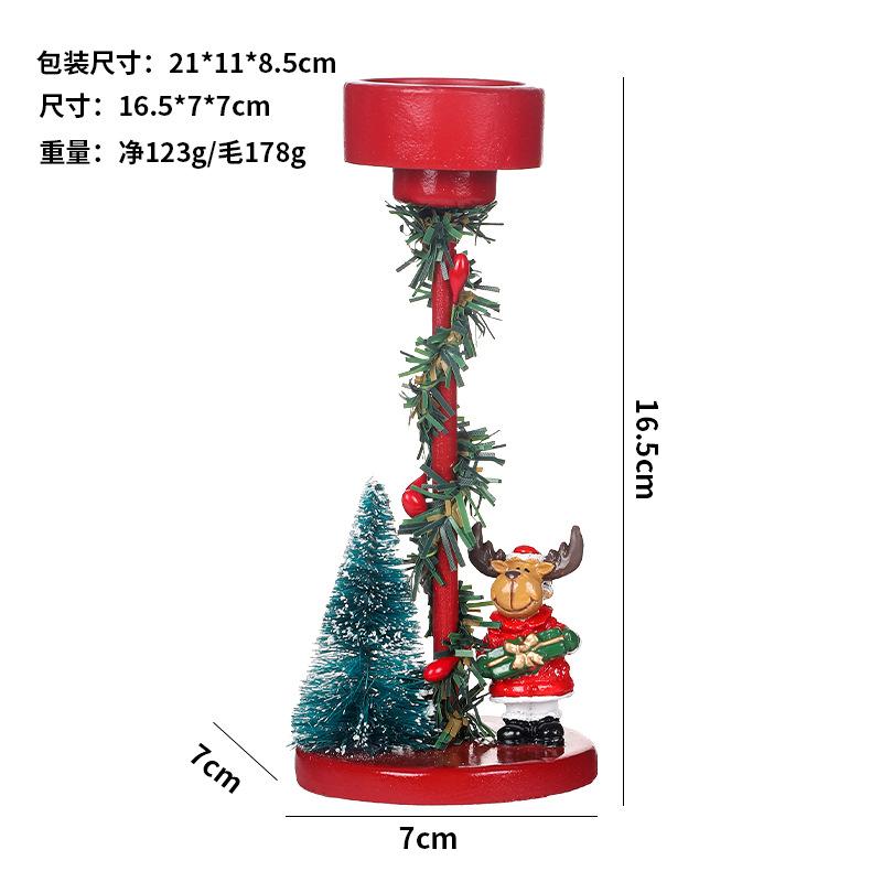 Christmas Decorations, Santa Claus, Snowman, Reindeer, Candle Holder Ornaments, Party Table Decorations, Holiday Gifts
