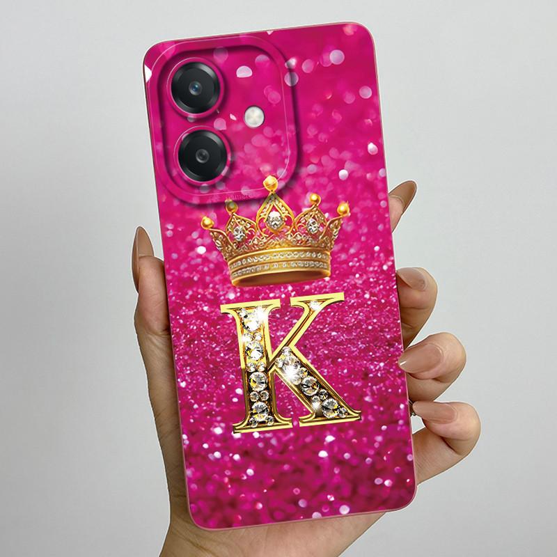 

For Oppo A60 5G Case Silicon Crown Letter Shockproof Coque For OPPO A3 5G CPH2683 Cover For OPPO A3X A 3X A40 A40m 4G Phone Case Oppo A3X
