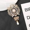 Fashion Teardrop Brooch Large Flower Bridal Brooch Party Banquet Wedding Pin Jewelry