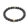 Phoenix Lapis Lazuli and Lava Stone Wooden Bead Bracelet
