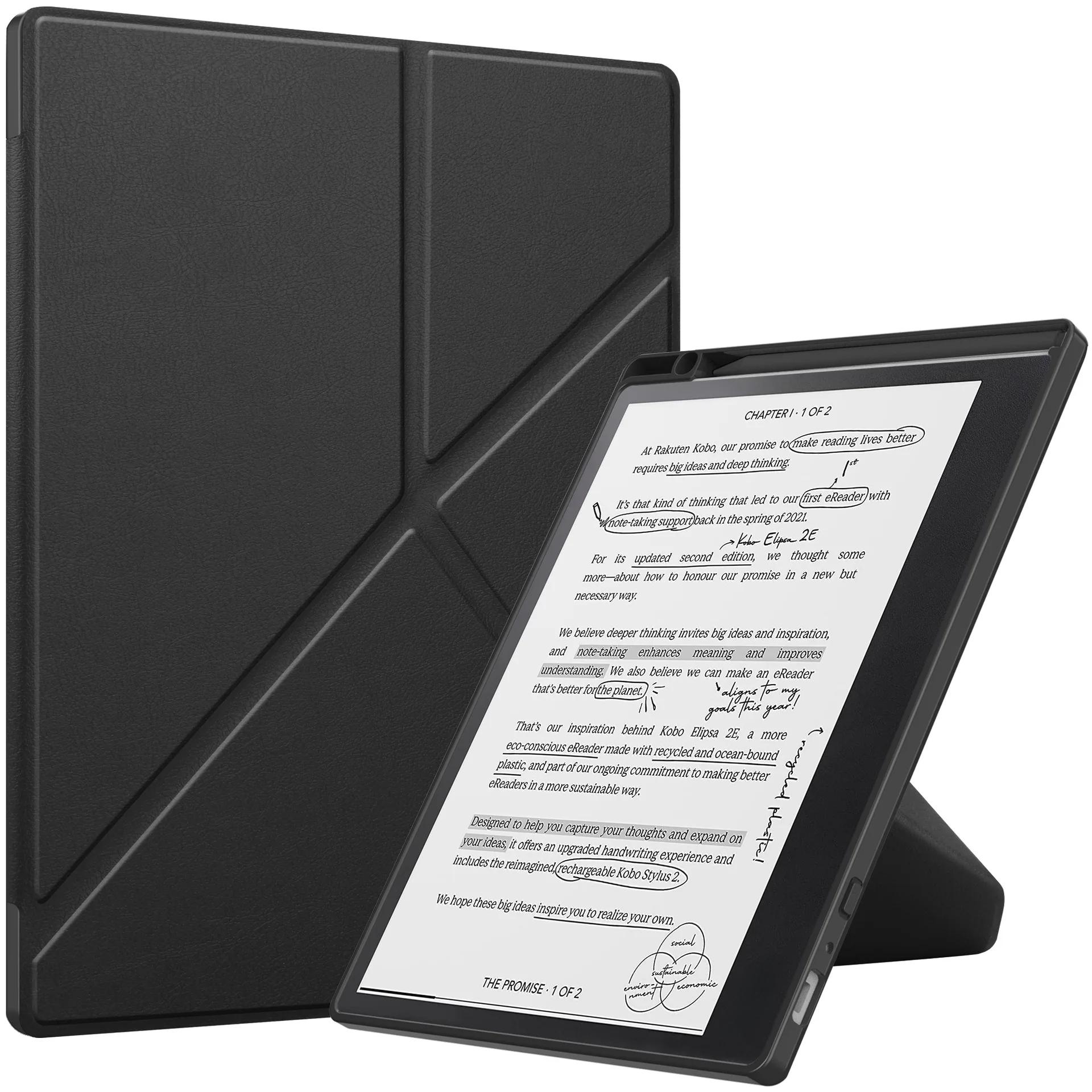 Tablet TPU Beschermhoes Voor Kobo Elipsa 2E E-book Transformers Zachte Shell For Kobo Elipsa 2E zwart