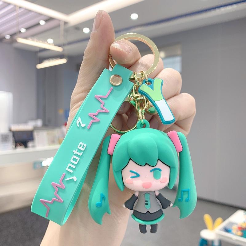 Hatsune Miku Keychain Anime Figure Pendant Keybuckle