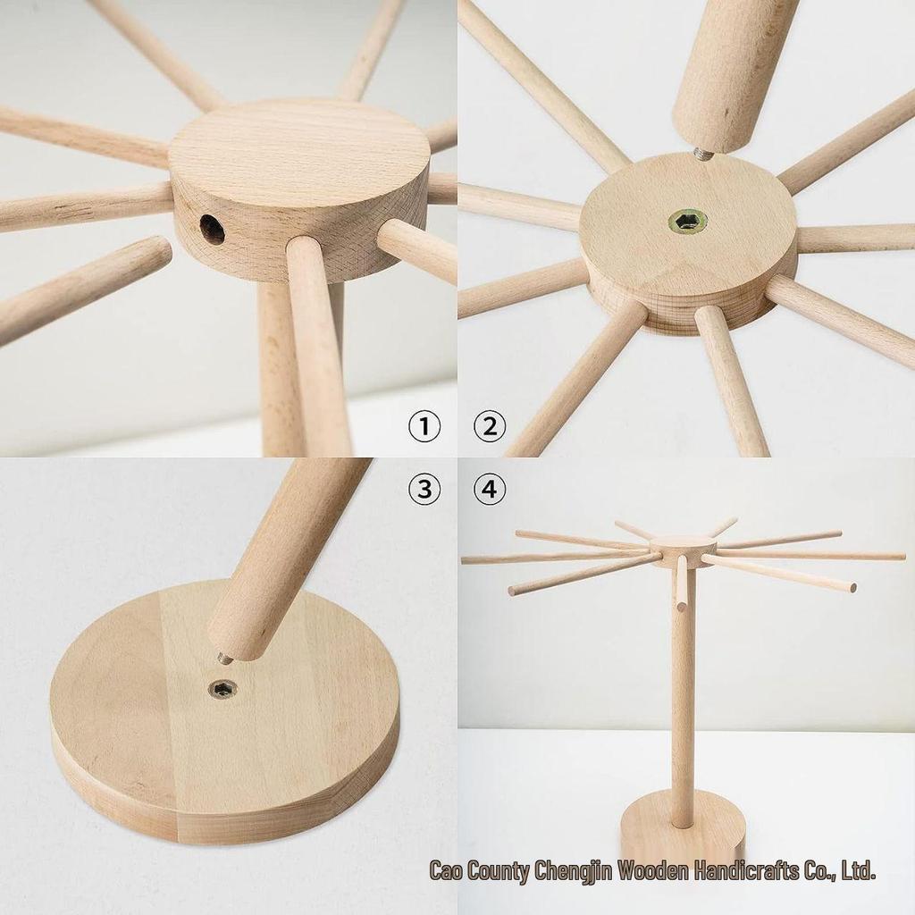 Beech Wood Cross-Border Hanging Noodle Rack and Storage Jewelry Rack