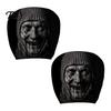 Funny Prank Car Accessories 2Pcs Ghost Face Headrest Covers, Halloween Horror Seat Decorations, Holiday Atmosphere Decor Universal Fit