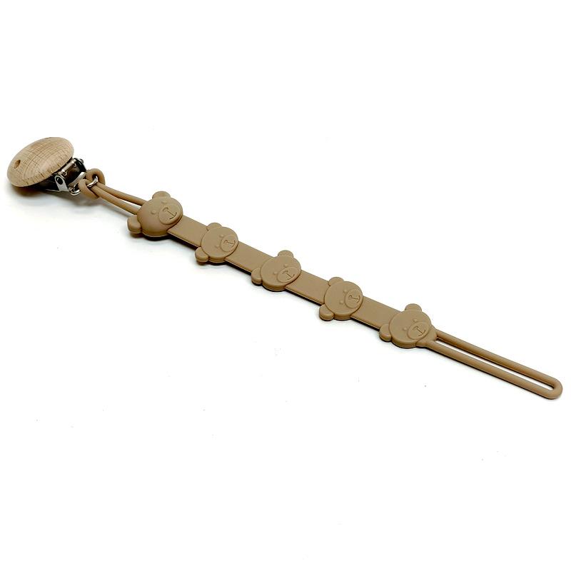 One Pacifier Chain Baby Teether Pacifier Lanyard Chain Teether Chain Anti-Loss Rope Silicone Pacifier Chain Clip