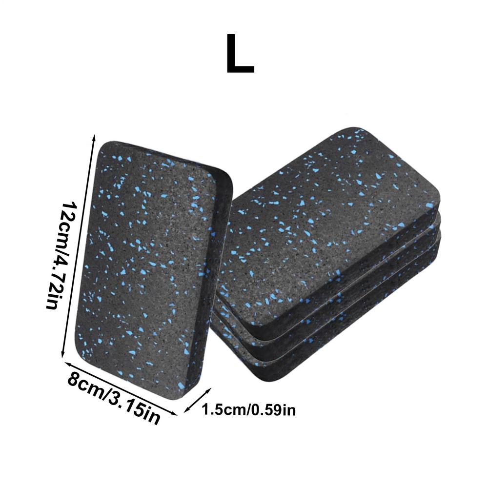 4pcs Treadmill Mats Pads High Density Rubber Shock-proof Sound-Absorbing Cushioning Floor Mat Home Gym Exercise Equipment