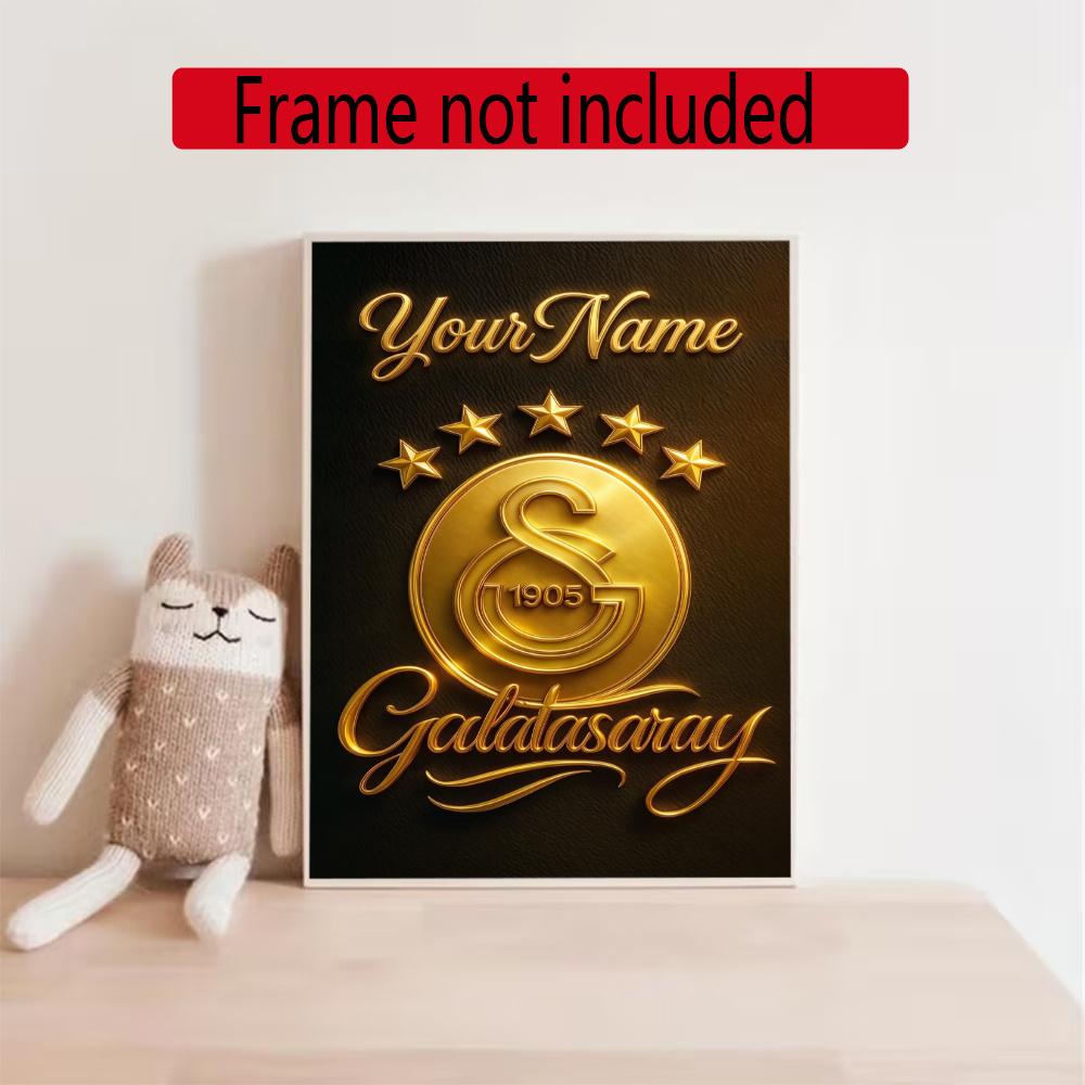 Galatasaray Customize Your Name Diamond Painting Round Diamond Rhinestones Mosaic Diamond Embroidery Wall Paintings Rhinestones Gift Frameless