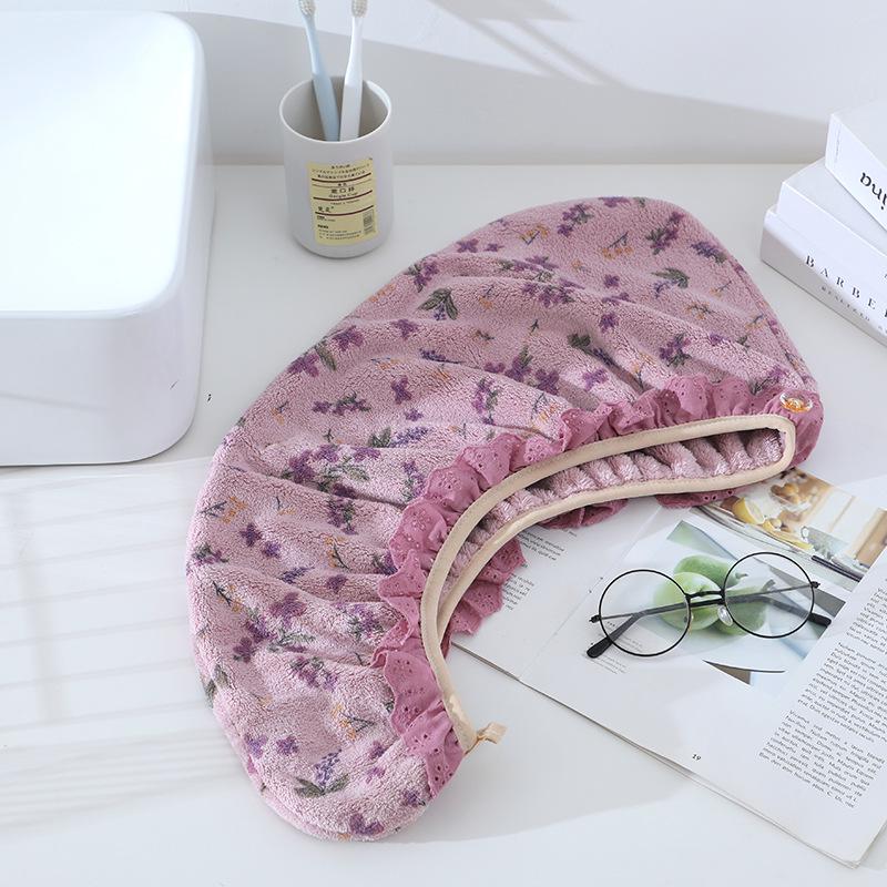 Coral Fleece Quick-Drying Super Absorbent Towel Set: Face Towels, Bath Towels, and Dry Hair Cap. Soft and Thick for Washing and Bathing.