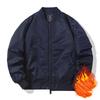 Pánská podzimní a zimní bomber bunda, baseballový dres, trendy ležérní oblečení, fleecová bunda pro muže