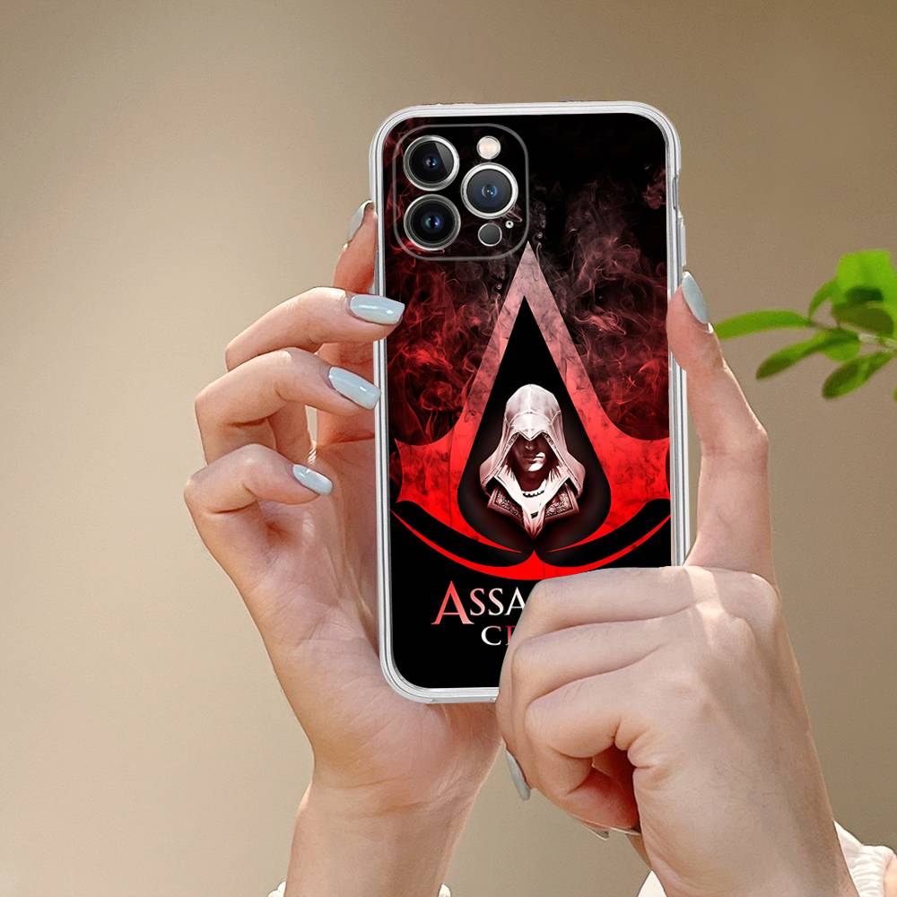 A-Assassin S-Creed Gaming Transparent TPU Phone Case For IPhone 17 11 12 13 14 15 16 Pro Max 16 Plus Cover
