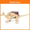 Kids Diy Mechanical Dinosaur Science Experiment Stem Education Assembly Model Kit Wooden Material