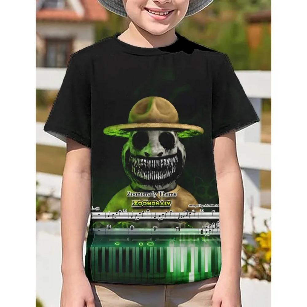 3D Gedruckte Kleidung Zoonomaly Kinder T-Shirts Spiel Cartoon Anime Figur Harajuku T-Shirts Sommer Freizeithemden Streetwear Oberteile Kleidung 3D Gedruckte Anime T-Shirts