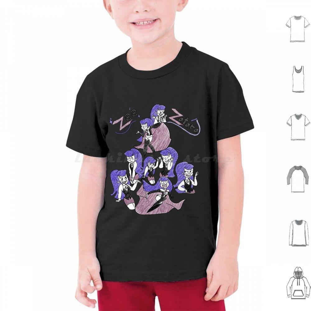Sketchy Zee Zatara T Shirt Cotton Men Women DIY Print Zee Zatara Comics Zatana Superhero Girls Cartoon Magic Cartoons Magician