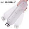 Water Bottle with Time Marker, 1000ml Silver Steel Cover, BPA-Free Drinking Reminder, Leak-Proof Frosted Time Marker for Fitness, Sports, and Outdoors