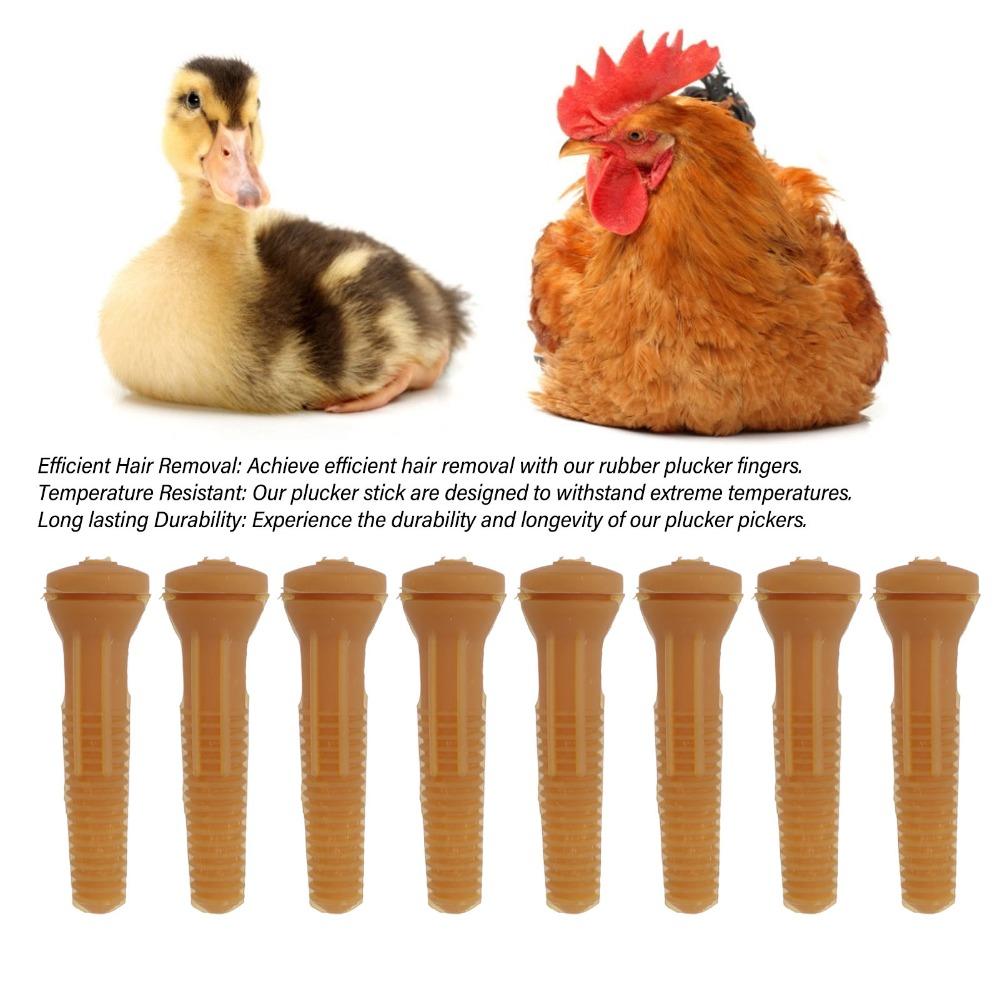 20pcs Rubber Chicken Plucker Finger Yellow Plucker Machine Accessories Poultry Processing