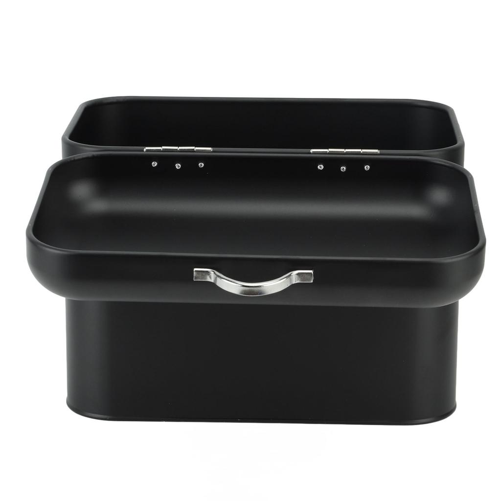 Iron Bread Box 2 Shelves Large Capacity Large Farmhouse Bread Container for Bread Bagels