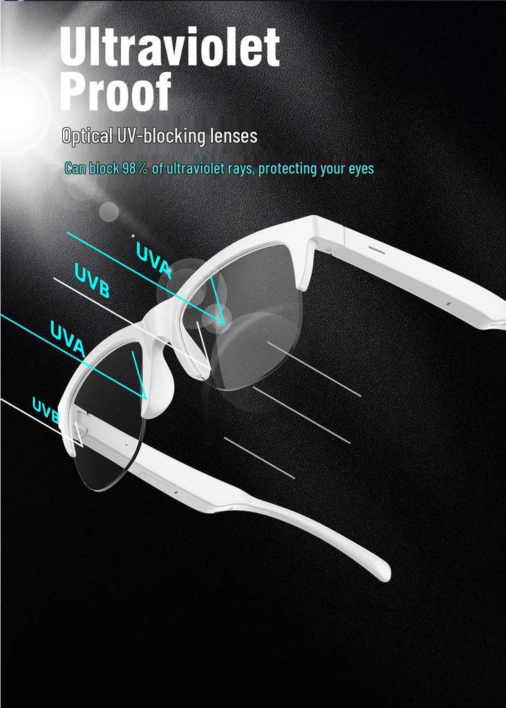 F01 Bluetooth Audio Sunglasses: Dual-Use Polarized Smart Glasses for Music, Calls & Cycling