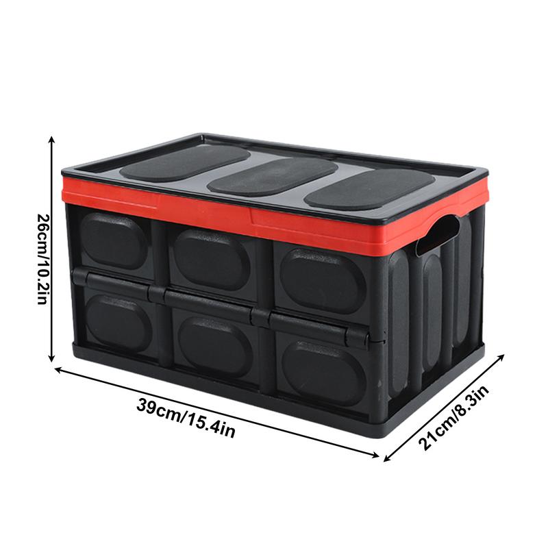 Foldable Storage Box 30L Book Box Stackable Outdoor Camping Storage Box Clothes Storage Box Multi-Function Car Storage Box For