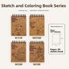 Vintage Coloring Sketching Book Blank Notebooks Blank Sketch Art Drawing Book  Kids Arts Crafts