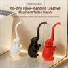 Long Handle Toilet Brush and Holder Space Saving Elephant Toilet Brush  for Bathtub