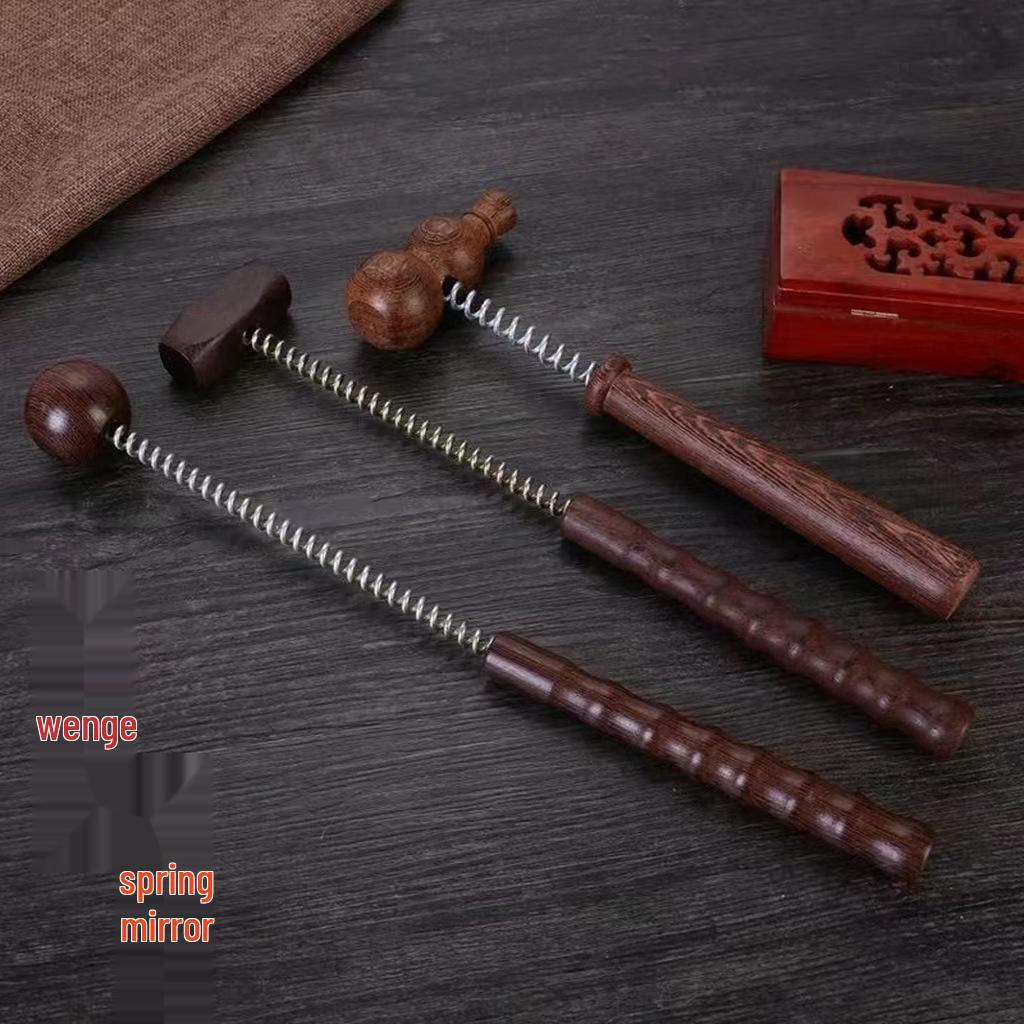 

Wenge Wood Massage Hammer: Manual Back, Leg, and Cervical Spine Tapping Massager Approx. Length 35 cm