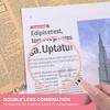 10x and 30x magnification handheld easy to 75mm convenient size for reading magnifier, large, see, lightweight, simple, diameter, (pink)