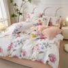 Tangna Heimtextilien Reines Baumwoll-Bettwäscheset 4-teilig - Elegante Blumenmuster