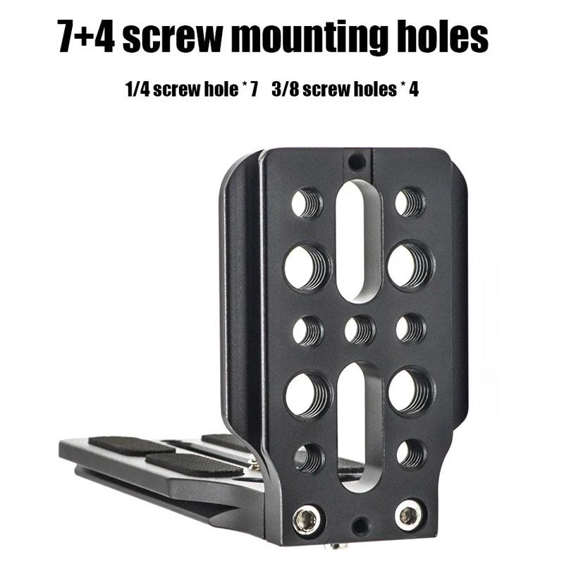 L-Winkel Universelle Schnellwechselplatte Mit 1/4” Schraube, Vertikaler Kamera-Halter Für Stativ, Kompatibel Mit Nikon Und Fuji