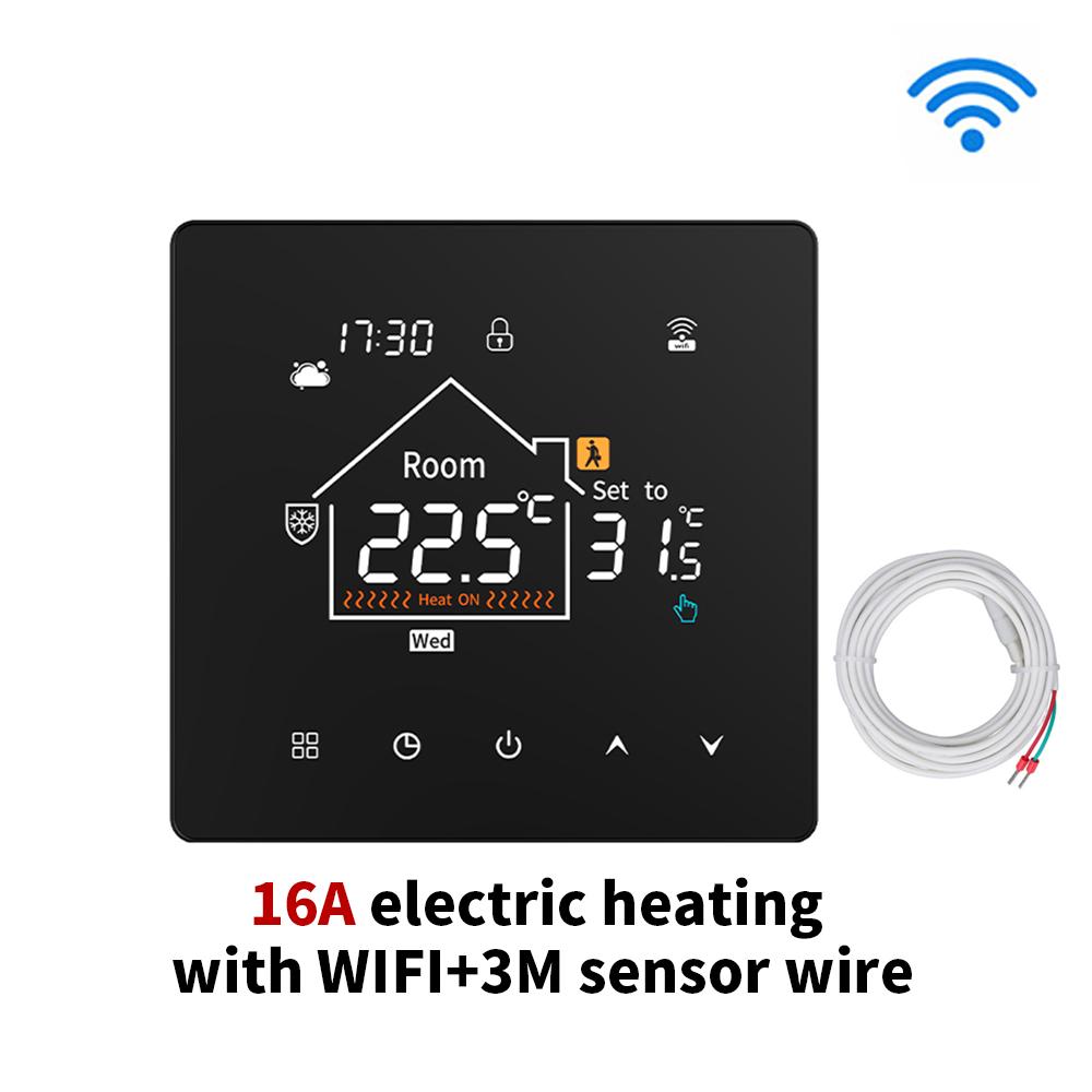 Floor Heating Thermostat Tuya WiFi Programmable Temperature Controller for Electric Warm Gas Boiler Smart Life Work for Home