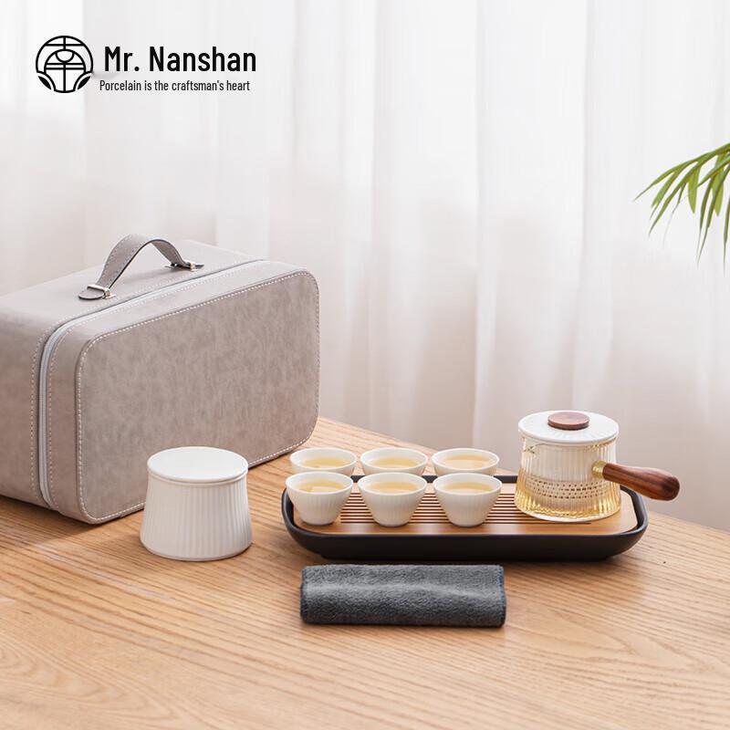 

Nanshan Premium Ceramic Side-Handle Kung Fu Tea Set
