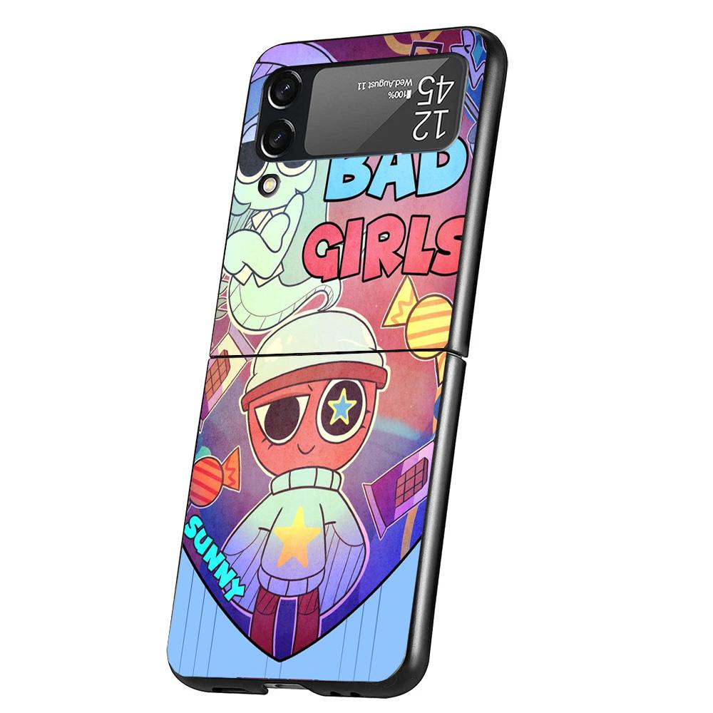 Game Dandys World Cover Phone Case For Samsung Galaxy Z Flip 7 6 5 4 3 5G Flip7 Flip6 Flip5 Flip4 Flip3 Black Fundas Shell