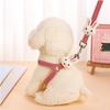 Rabbit Doll Dog Plaid Chest Vest Adjustable Dog Chest Strap Rabbit Doll Dog Harness Puppy