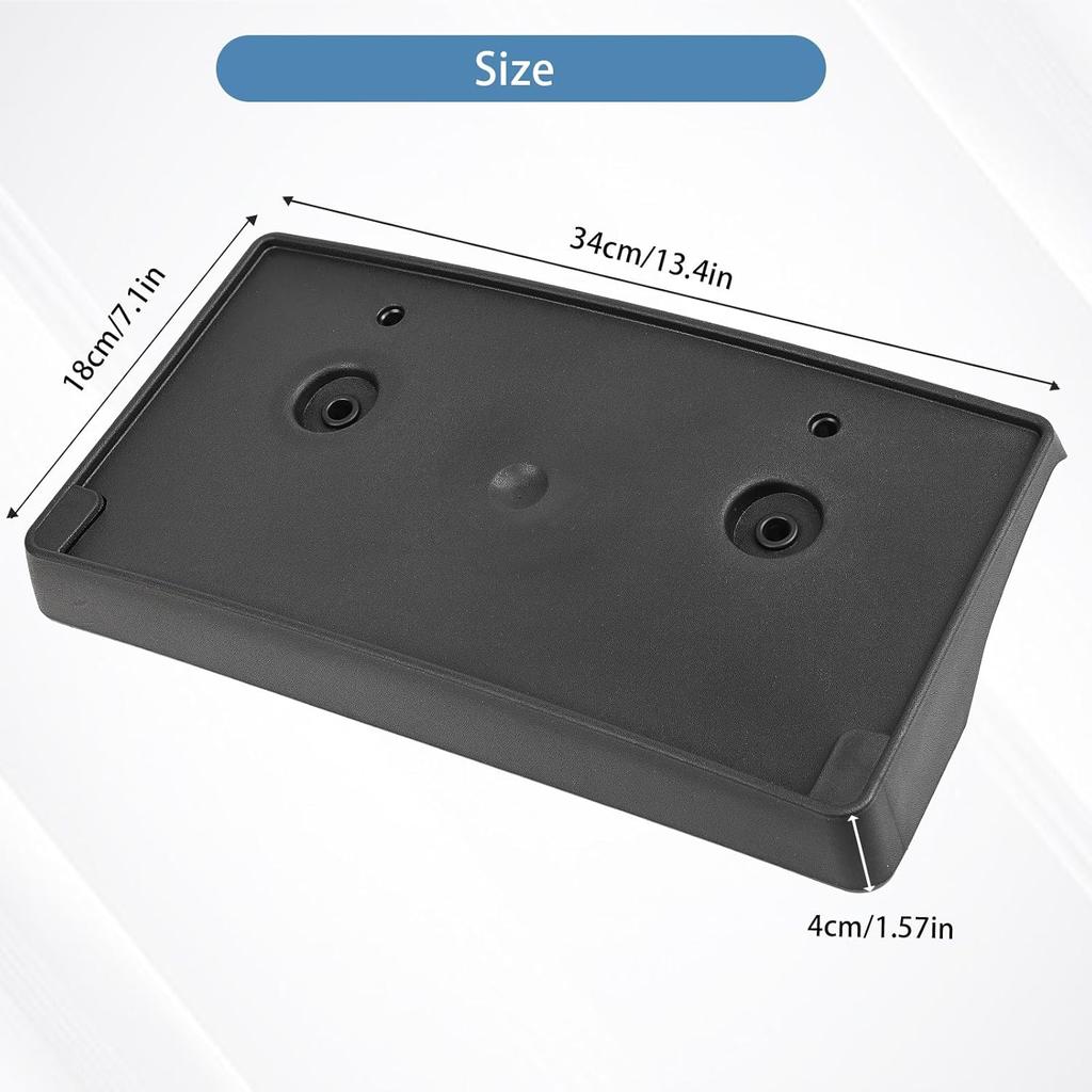 Front Bumper License Plate Frame Bracket Holder Compatible For 2018 Dodge Ram 2500 3500 4500 5500 2018 68375635AA