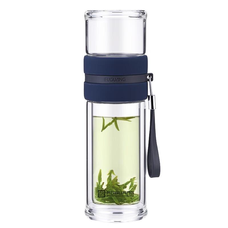 Fuguang Double-Layer Glass Tea Infuser Bottle