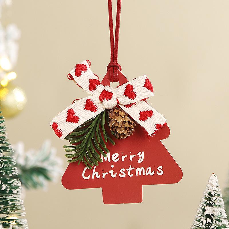 Červená vánoční ozdoba na stromek: Závěsný zvonek do zpětného zrcátka - Slavnostní dekorace do auta a dárek pro pár