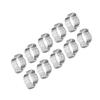 10 Stück Verzinktes Eisen Galvanisiert Zwei Ohr Schlauchschelle 5?23mm für Kraftstoffschlauch (15?18MM)
