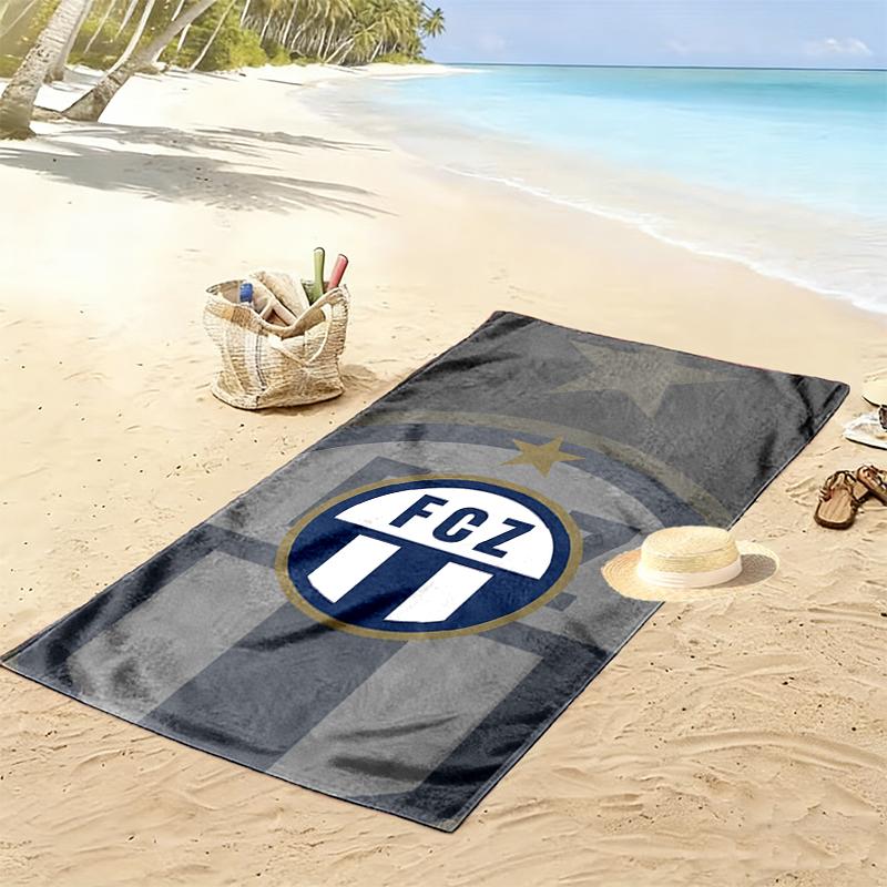 Fc Zrich Print Beach Towel, Large Soft Quick Dry Towel for Beach Camping Swimming