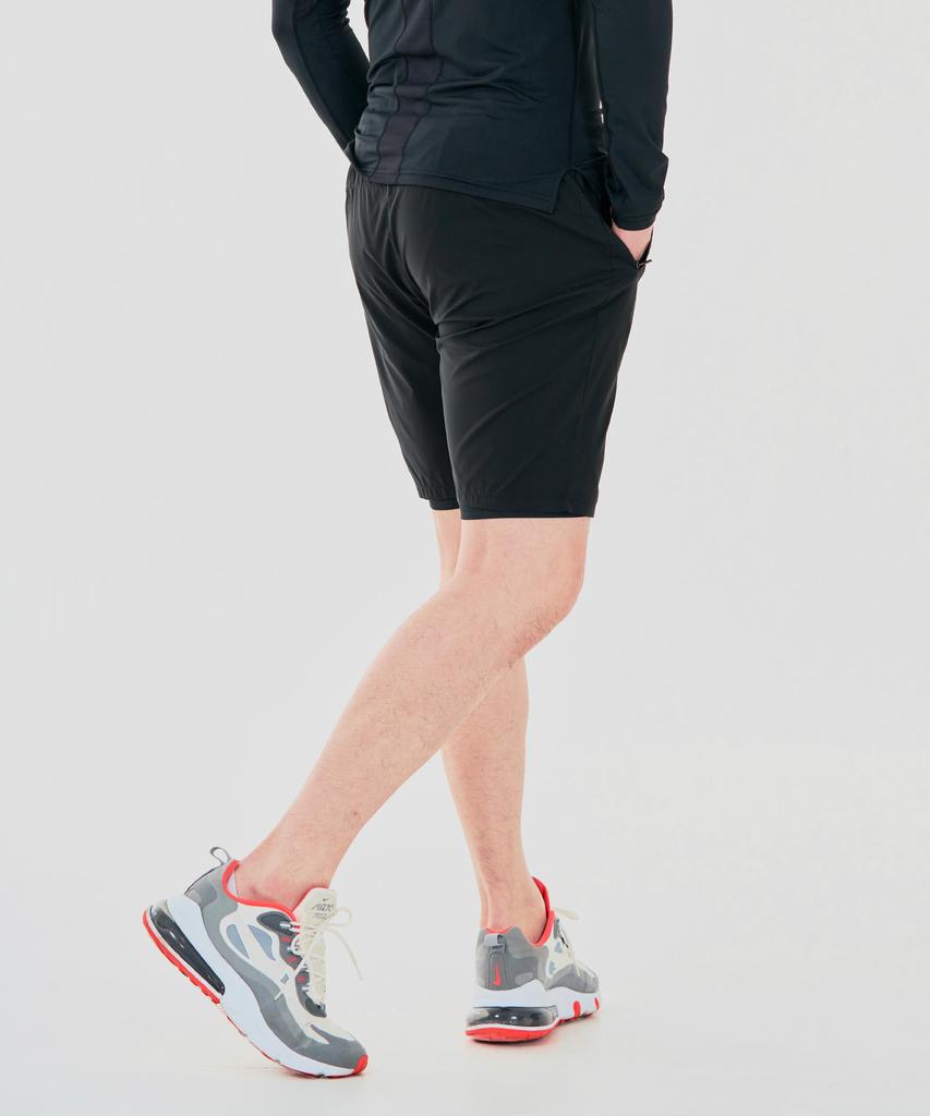 NINETY PLUS Two-In-One Short Leggings 2.0 Pants (Black)
