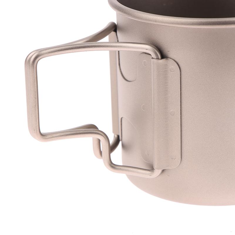 Tazza da campeggio Tazza in titanio Stoviglie da turista Utensili da picnic Attrezzatura da cucina per esterni Attrezzatura da cucina da viaggio Escursionismo
