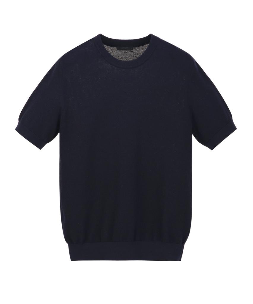 Jilseutyueoteunyuyogmaen Cotton Lean Crew Neck Knit - Dark Navy (Jnsw6B402N3)