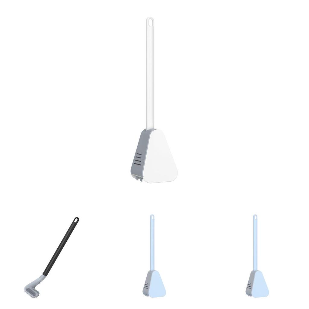 High-quality Golf Club Toilet Brush Soft Rubber Bristles Long Handle Leak-proof Bottom