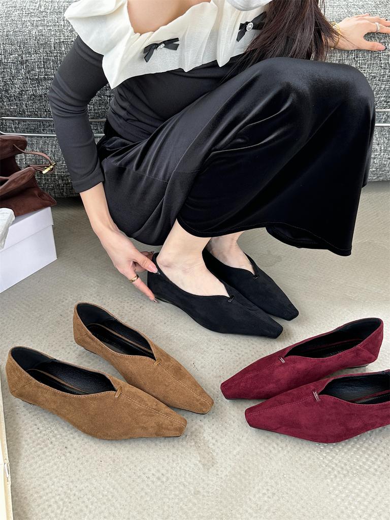 Fashion Dancing Shoes 2025 Spring New Retro Comfort Ballet Shoes Female Casual Daily loafers Low Heel Moccasins Femme Zapatos De Mujer