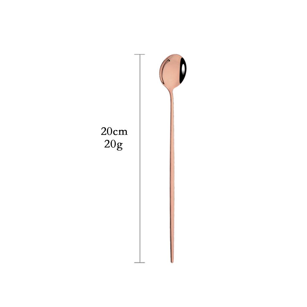 Rose Gold Mirror Cutlery Set Fruit Forks Spoons Dessert Knives Wedding Dinnerware Stainless Steel Flatware Dinner Tableware Set