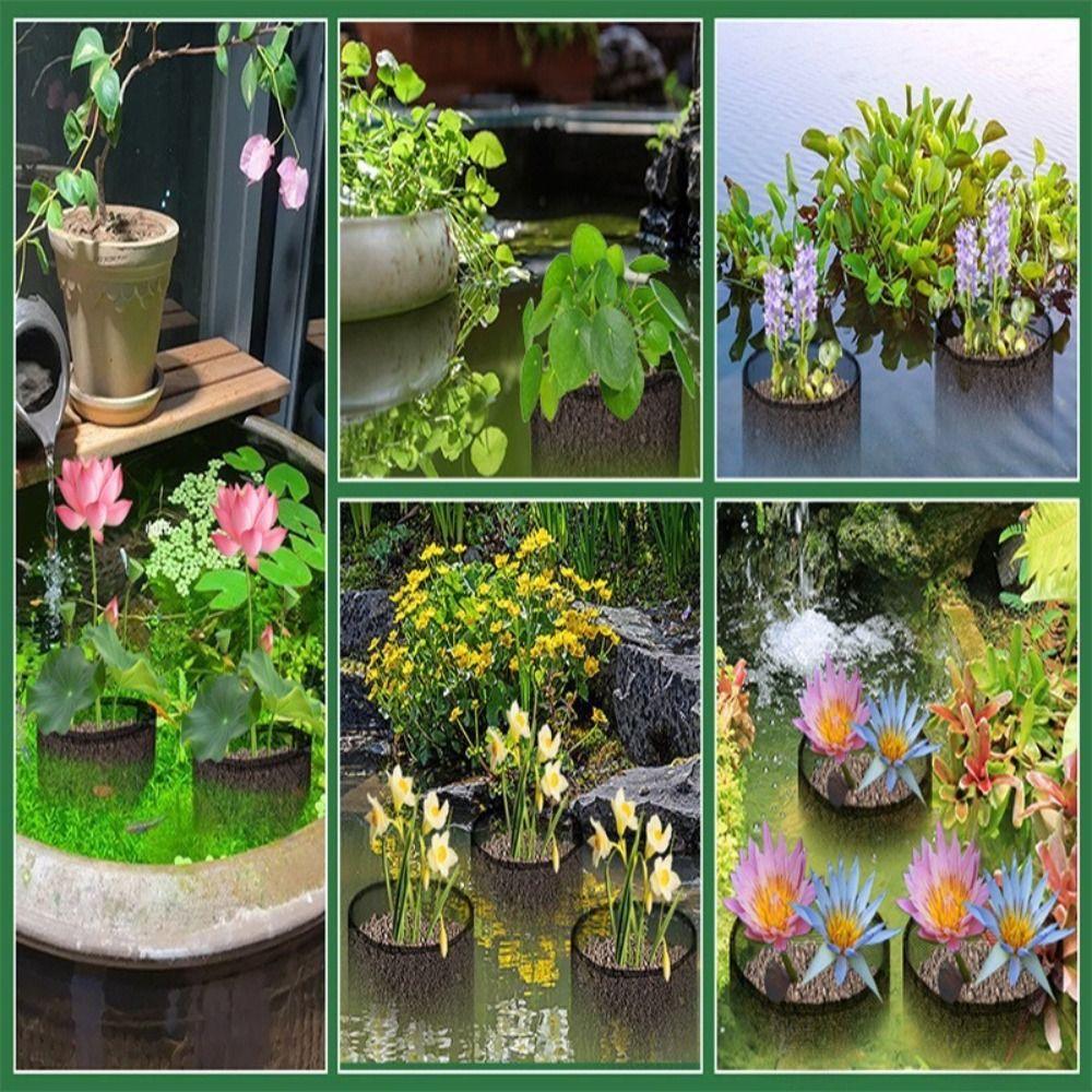 Water Permeable Aquatic Planting Basket Fine Mesh Pond Planter Bag for Water Plants
