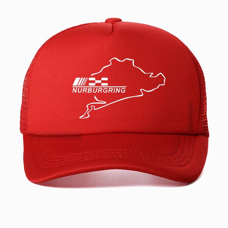 Stile Auto Corsa Strada Corsa Nurburgring cappello per Unisex Cappellino da Baseball da Corsa cool Rete Traspirante Cappellini Trucker Casquette Gorras