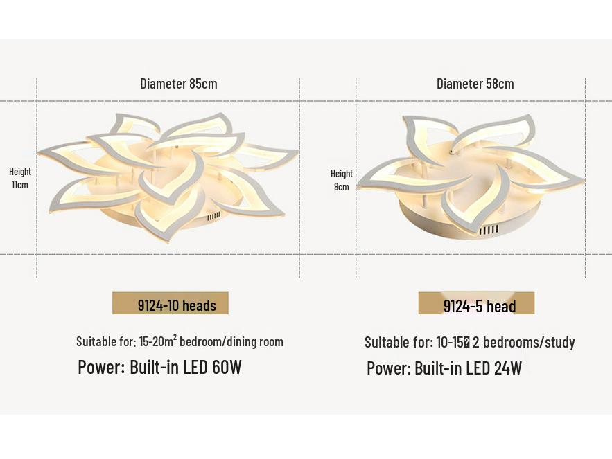 Recommended LED Acrylic Ceiling Light: Modern, Button-Type Design for Living Room (10-15 Fixtures)